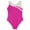 A Hot Pink, variant on Kids Girls Shiny Metallic Gymnastics Leotard Ballet Dance Athletic Bodysuit