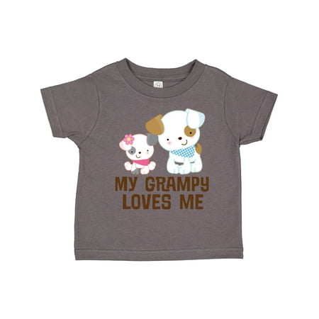 

Inktastic My Grampy Loves Me Girls Gift Toddler Toddler Girl T-Shirt