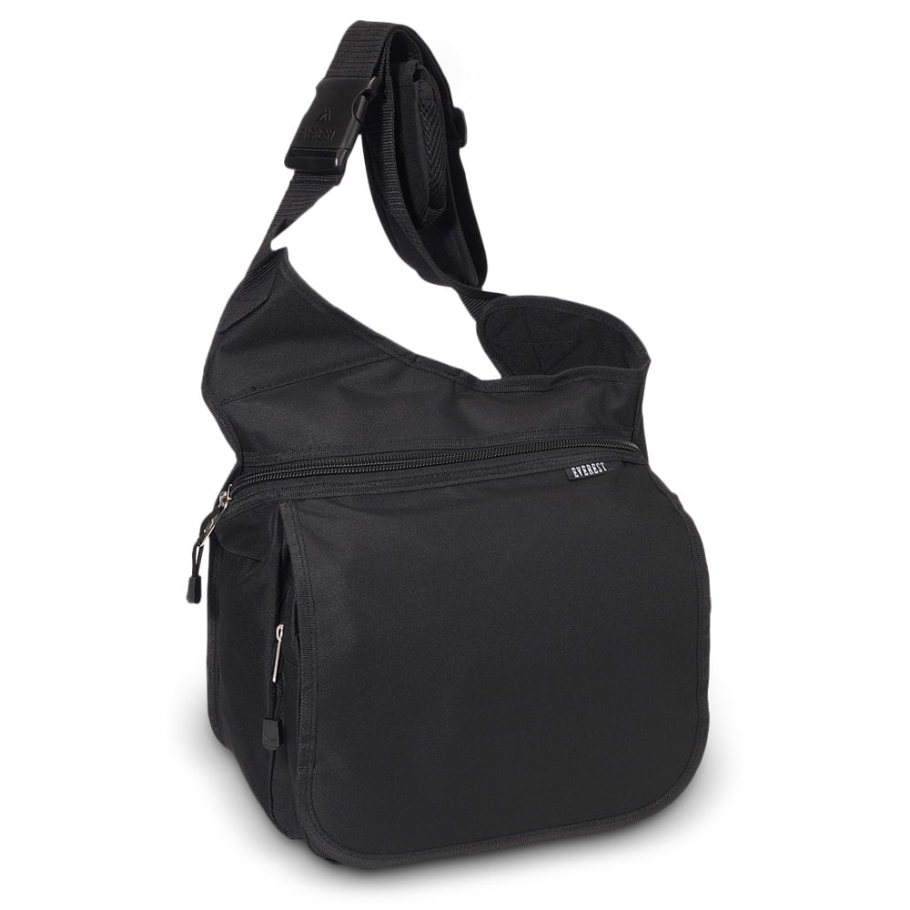 Everest Unisex Messenger Bag Large Black