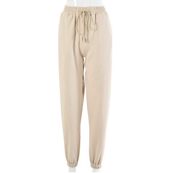 Nituyy Women's Casual Loose Elastic Waist Drawstring Sweatpants
