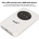 thumbnail image 5 of 4G LTE WiFi Modem, Unlocked 5G WiFi Mobile Hotspot WiFi Router with SIM Card Slot and Micro USB 300Mbps High Speed Portable Travel Hotspot for Travel., 5 of 5