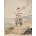 thumbnail image 2 of Alfred Diston 12x14 Black Ornate Wood Framed Double Matted Museum Art Print Titled: Barandilles, a Woman on a Donkey (1828), 2 of 5