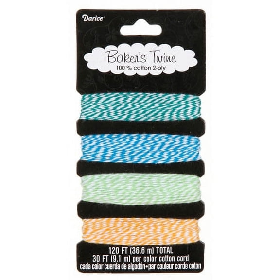 Bakers Twine Tutti Fruitti 4 Asst Colors Cotton 120Ft Total