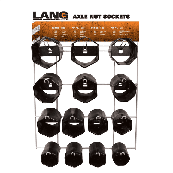 Lang Tools (Kastar) 1290 - 14-Piece Axle Nut Display