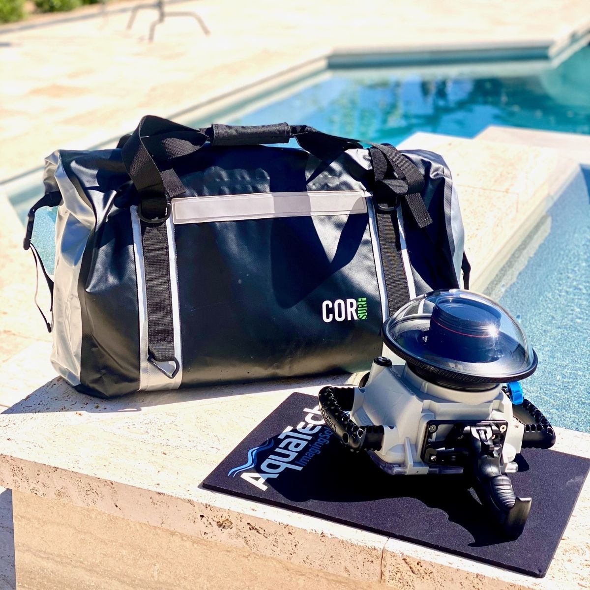 COR Surf Waterproof Lightweight Duffle Bag 60l Travel Bag Water Resistant Pocket - image 5 of 6