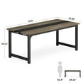 thumbnail image 7 of Tribesigns 31.49 in x 70.86 in Executive Desk, Large Office Computer Desk with Thicken Frame, Vintage Grey/Black, 1 Count, 1 Pack, 7 of 7