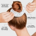 thumbnail image 3 of Kitsch Towel Scrunchie, White Dot-Print, 2 Pc, 3 of 7