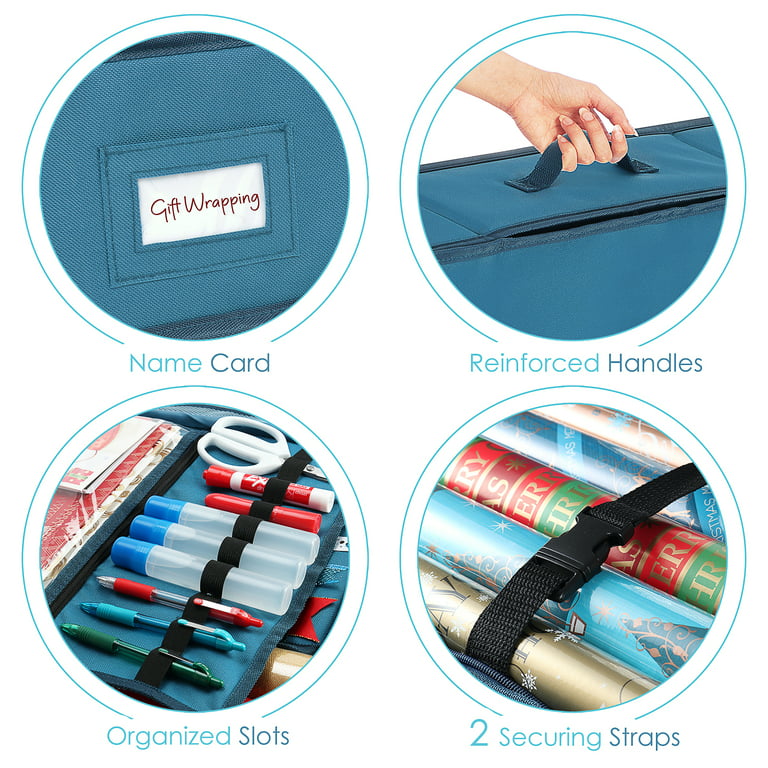The Holiday Aisle® Gift Bag Organizer & Tissue Paper Storage Box
