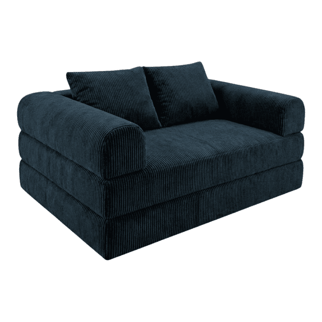 SOFA CAMA TEDDY QUEEN SIZE LUXE BLACK