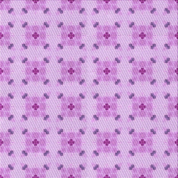 Ahgly Company Machine Washable Indoor Square Transitional Heliotrope Purple Area Rugs, 7' Square