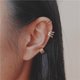 thumbnail image 1 of 12 Unids/set Simple Mariposa Metal Pendientes Para Las Mujeres Perla Oro Plata Cadena Oreja Clip Accesorios De Joyería, 1 of 4
