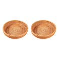 thumbnail image 3 of Thinsony Wicker Woven Round Snack Fruit Bowl Rattan Food Organizer Tray 25x5cm 2Set, 3 of 6