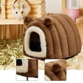 thumbnail image 6 of Small Pet Cave Nest Hut Warm Fleece Lined for Hedgehog Chinchilla Guinea Pig Winter Shelter, 6 of 9