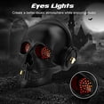 thumbnail image 3 of YSEECHENS Altavoz Bluetooth con forma de calavera, novedad, altavoces portátiles inalámbricos únicos con esqueleto, con luces para los ojos (negro), 3 of 5