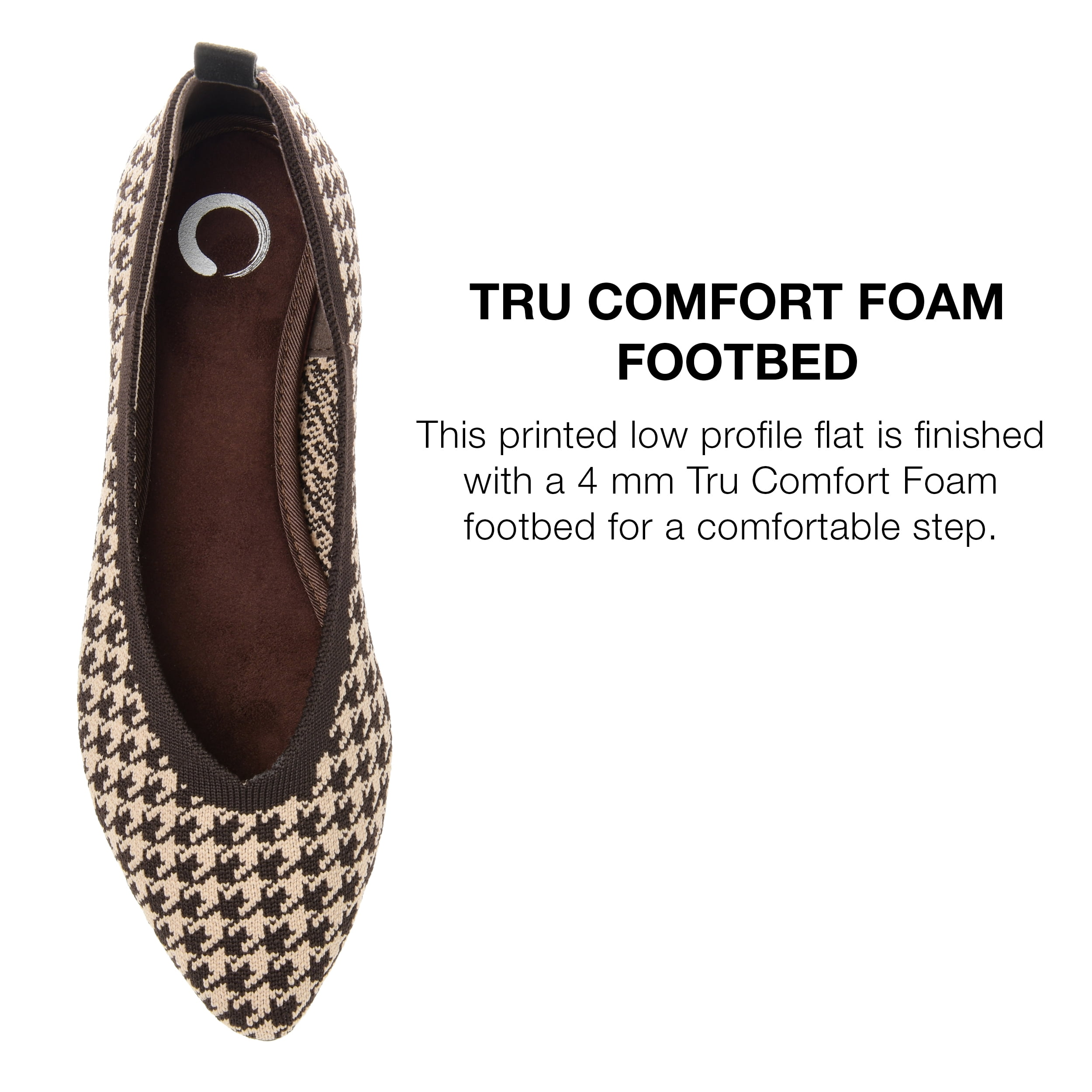 Journee Collection Womens Karise Tru Comfort Foam Wide Width Slip On Pointed Toe Ballet Flats