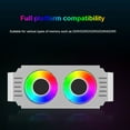 thumbnail image 2 of RAM Cooler 1000-4500+RPM Radiador enfriamiento memoria PC para DDR4 DDR5 (blanco), 2 of 9