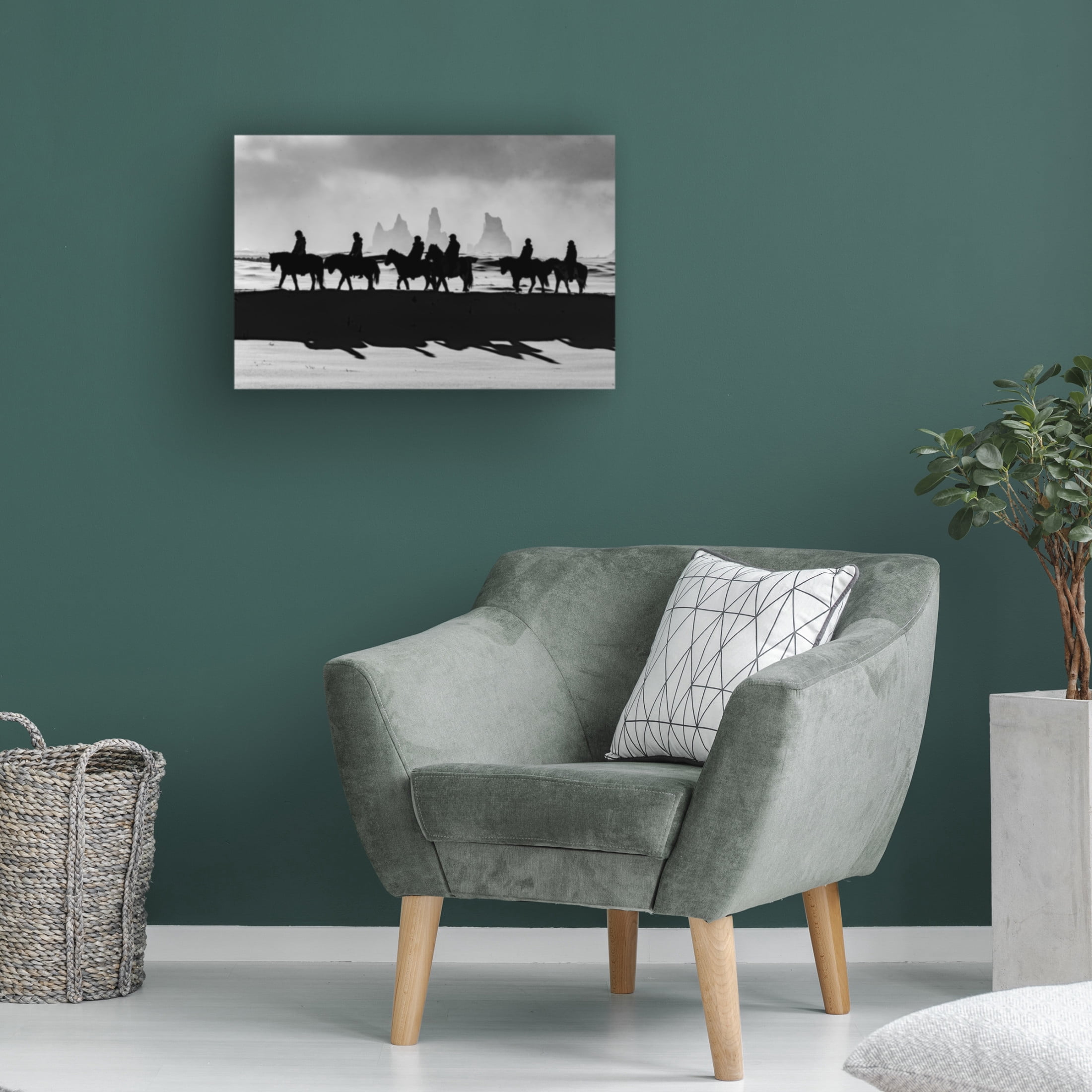 Trademark Fine Art Massimo Tamajo Lights And Shadows In Magical Iceland Canvas Wall Art