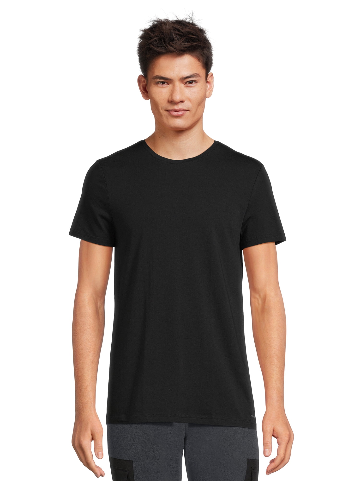 Pair of Thieves Men’s Super Soft Slim Fit Black Crewneck Tees, 2-Pack, Sizes S-3XL