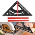 thumbnail image 5 of 7 Inch Carpentry Triangle Ruler Adjustable Carpenter Layout Woodworking Square, 5 of 9