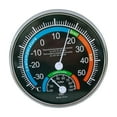 thumbnail image 4 of koolsoo Round Analog Temperature Humidity Meter Gauge Thermometer Hygrometer for Black, 4 of 9