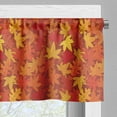 thumbnail image 3 of Ambesonne Orange Valance Pack of 2, Nature Designs, 54"X12", Burnt Orange, 3 of 5