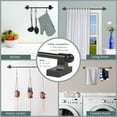 thumbnail image 2 of Self-adhesive or Wall Mounted Rod 17-30 inch long - Black (Set of 2), 2 of 3
