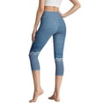 thumbnail image 5 of TaTaai Womens Capri Leggings Printed Stretchy with Pockets High Waist Slim Yoga Trousers Bottoms for Daily Sport, 5 of 8