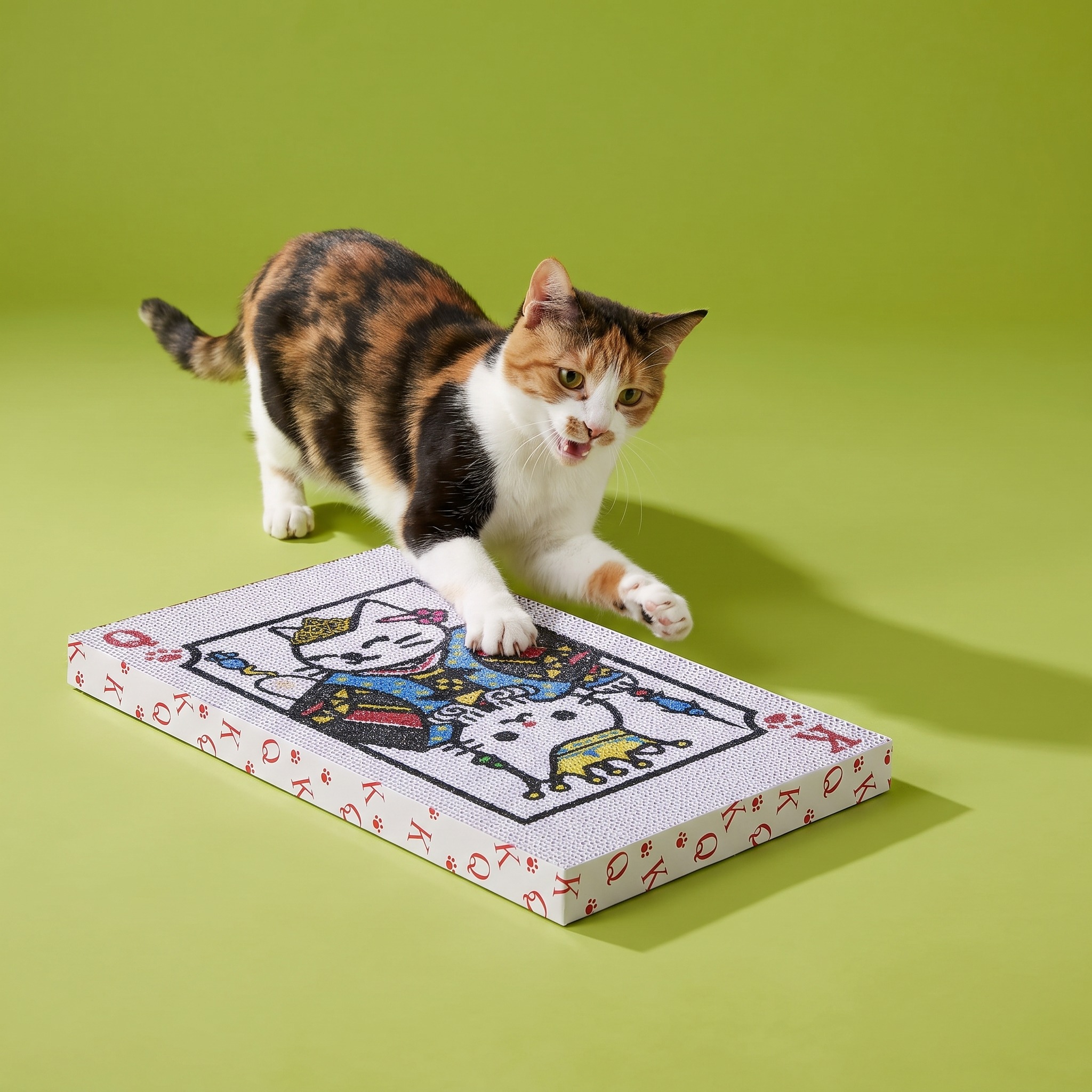 Vibrant Life Corrugate Poker Card Cat Scratcher photo 3