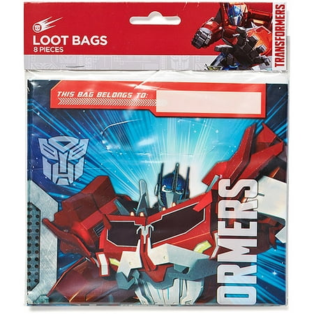 Transformers Party Favor Treat Bags, 8ct