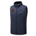thumbnail image 4 of QATAINLAV Heated Vest for Men Thermal Jacket Rechargeable Heat Vest Sleeveless Down Jackets Unisex Warm Outdoor Clothing (No Battery), Navy, M, 4 of 7