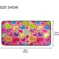 thumbnail image 3 of SKYSONIC Valentine's Day Love Heart Kitchen Rug Non-Slip Bath Rug Doormats Anti Fatigue Runner Comfort Floor Mat 39 x 20 Inch, 3 of 7