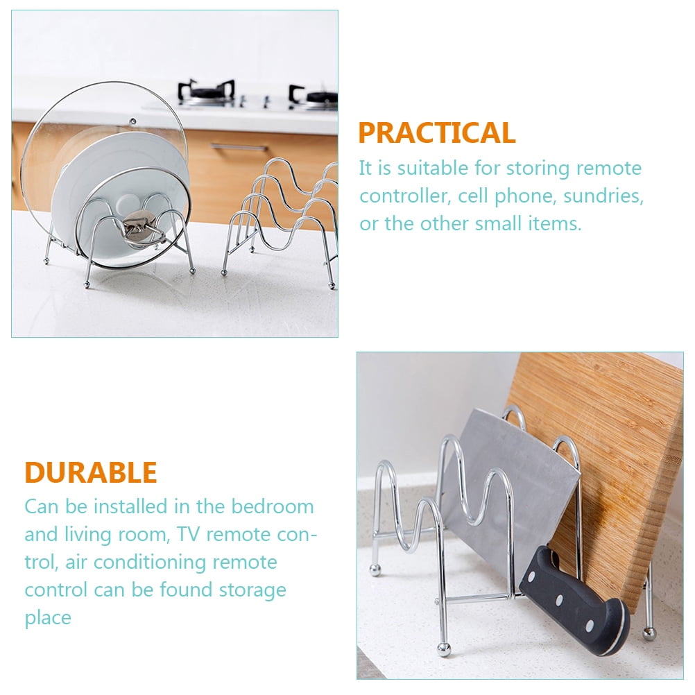 Frcolor Saucepan Lid Holder Organizer Rack Pot Lid Holder Saucepan Lid