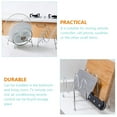 thumbnail image 6 of OATIPHO Plated Silver Pot Lid Holder Organizer Rack for Home Kitchen with Multi Functional Utensil and Pan Cover Stand, 6 of 8
