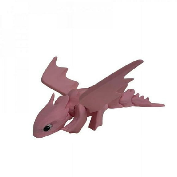 MDR Trading Inc. SC-105.75.763 3D Printed Pink Sleek Flying Dragon Figurine
