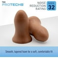 thumbnail image 4 of Flents Protechs Contoured Foam Ear Plugs, Ideal for Work with Loud Noise, Construction, Studying & Traveling, NRR 32, Beige (50 Pair), 4 of 5