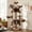 Leopard Print, variant on Merrland 73" Large Cat Tree Tower for Indoor Cats, Fan-Shaped Base Multi-Level Cat Condo with Top Perches, Cat Baskets & Sisal Scratching Posts, Leopard Print