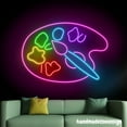 thumbnail image 4 of Handmadetneonsign Paint Palette Neon Sign, Paint Palette Wall Art Decor, Draw Picture Wall Decor 53515, 4 of 5