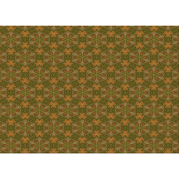 Ahgly Company Indoor Rectangle Patterned Dark Bronze Brown Area Rugs, 7' x 10'