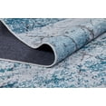 thumbnail image 5 of PavlovskiPosad Blue Modern Polyester Area Rugs for Living Room Washable Rugs Boho Moroccan Area Rug Soft Geometric Bohemian Distressed Indoor Rug for Bedroom Dining Room Office Foldable Nonslip Rug, 5 of 9