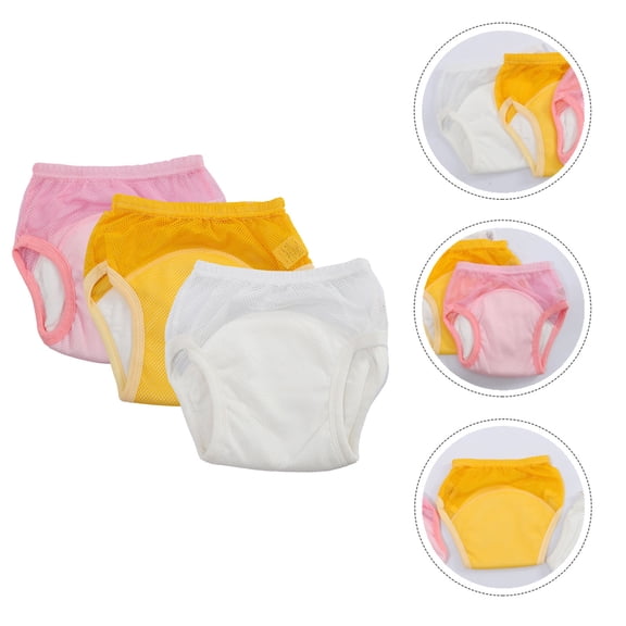 PBPBOX 3pcs Unisex Toddler Pee Pant Cotton Breathable Washable