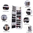 thumbnail image 5 of Wellynap 360° Rotated Full-Length Mirror, 63"H Wooden Jewelry Box with Mirror for Women - White, 5 of 8