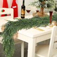 thumbnail image 6 of Guvpev 6FT Christmas Norfolk Pine Garland - Real Touch Green Faux Greenery Garland - Artificial Realistic Cedar Garlands for Mantel, Staircase, Tabletop - Indoor Outdoor Winter Christmas Decorations, 6 of 7
