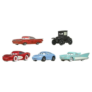 Disney and Pixar Cars Travelin’ Team 5-Pack, Set of 5 1:55 Scale Die-Cast Toy Cars (Styles May Vary)