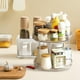 thumbnail image 5 of Double Layer Kitchen Seasoning Turntable Multifunctional Rotating Transparent Storage Rack, 5 of 6
