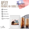 thumbnail image 2 of Apexy Premium Bubble Tea Powder Mix, 2.2 LB, Brown Sugar Bubble Tea, Instant 3 in 1 Bubble Tea Mix, Smoothie Mix, For Hot or Cold Drinks, Made in Taiwan (Okinawa Brown Sugar), 2 of 6