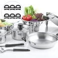 thumbnail image 3 of 6Pcs Cookware Protectors for Stacking Heat Resistant Bakelite Square, 3 of 8