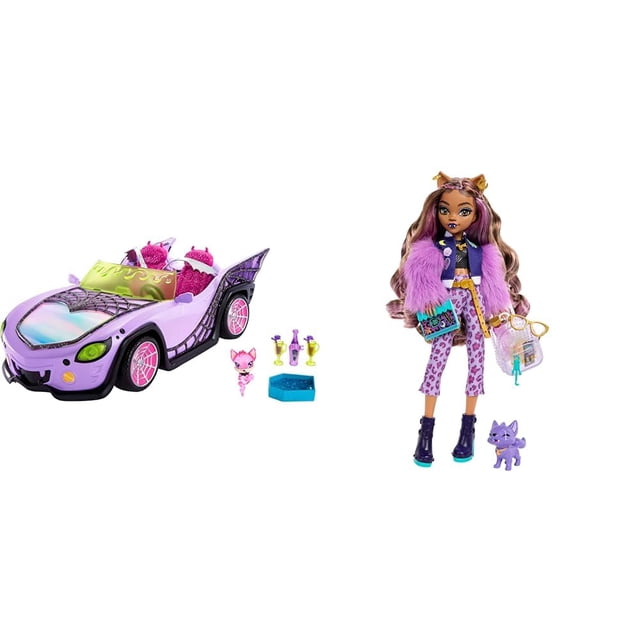 Paquete móvil Monster High Ghoul con muñeca Clawdeen Wolf