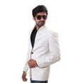 thumbnail image 3 of Blazer en Lin Blanc Élégant pour Hommes. Ce Produit Est Fait sur Commande., 3 of 3