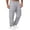 Gray, variant on CHGBMOK Cargo Pants for Men Elastic Drawstring Waist Big & Tall Pants Adjustable Cuff Hem Functional Trousers with Multi Pocket