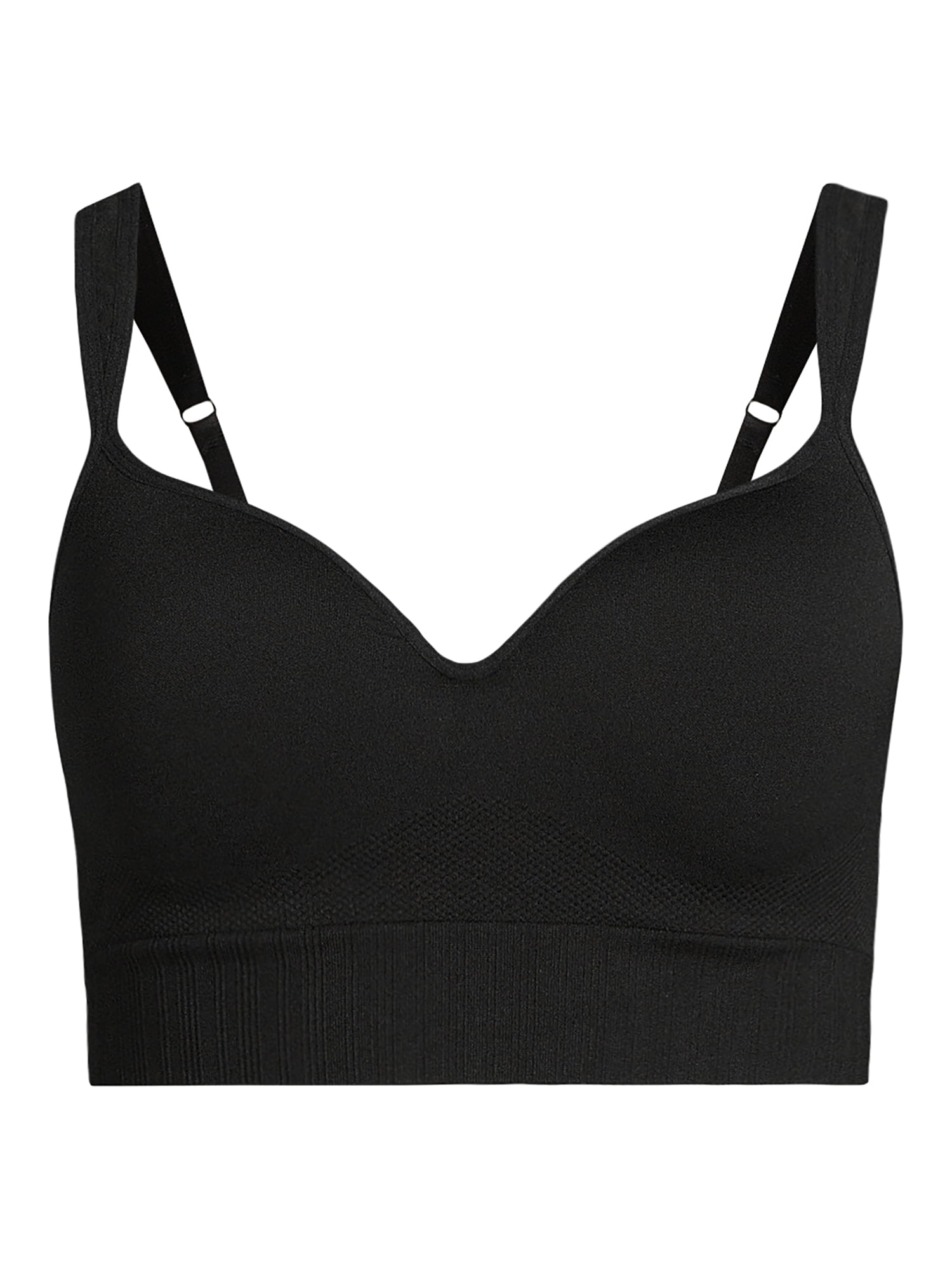 Avia Women's Medium Support Molded Plunge Sports Bra, Sizes S-XXXL